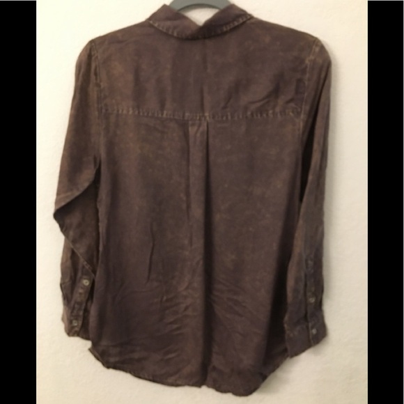 Soft Surroundings rustic Lyocell soft button up shirt womens size small - Picture 2 of 8